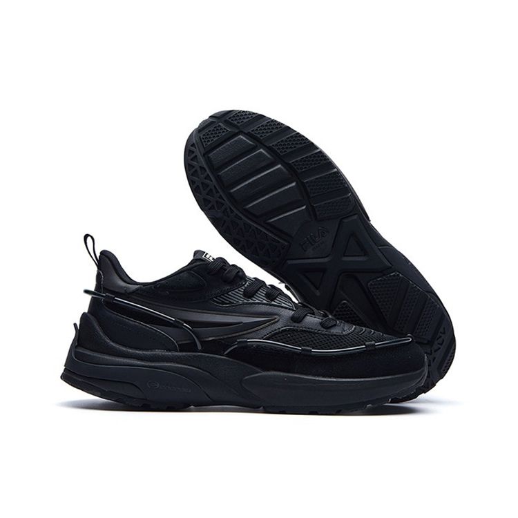 Fila Fusion Dad Shoes Synthetic Leather Platform Sneakers Men sneakers Black T12M135210FBK