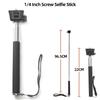 Monpod Selfie Stick Retractable Adjustable Extension Rod For GoPro Hero 13 12 11 10 SJCAM AKASO Insta360 DJI Osmo Action Cameras