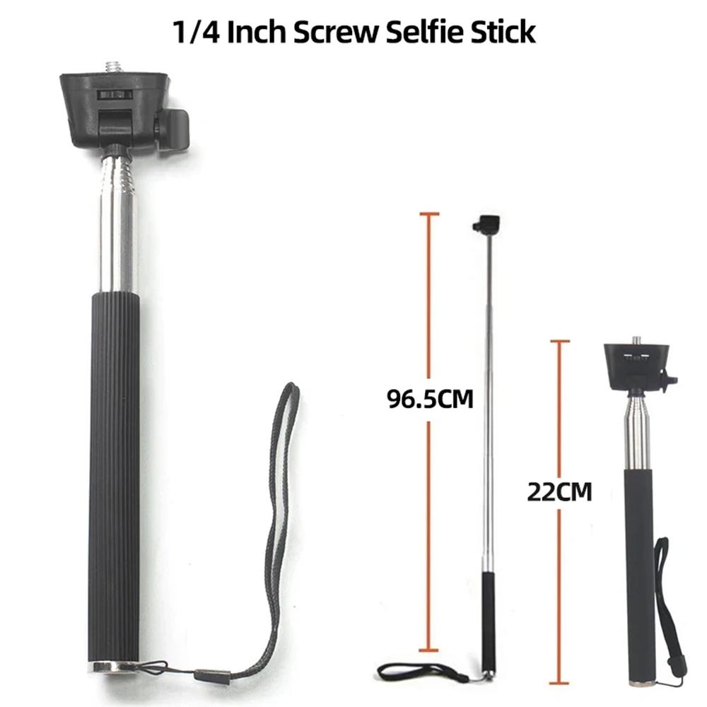 Monpod Selfie Stick Retractable Adjustable Extension Rod For GoPro Hero 13 12 11 10 SJCAM AKASO Insta360 DJI Osmo Action Cameras