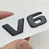 3D ABS Car Letters Logo V6 Badge Sticker Rear Trunk Emblem Decals For Mercedes Benz GLE ML SLK Class W204 C280 Auto Accessories RV1