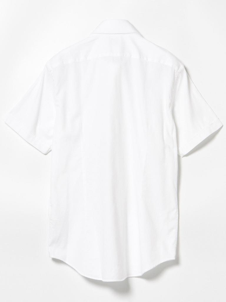 Shirt Herringbone Cutaway Collar Shirt WHITE XL [BEAMS HEART] S/S (S-XL) Men's
