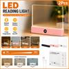 LED Book Light 1200mAh Rechargeable 3 Color Temp Dimmable Timer Eye Protection Reading Lamp
