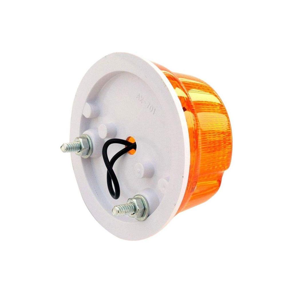 12V Volts Round Flashers Lights Universal Vehicle For Truck Tractor Bus,Iseki,Yanmar Lights Emergency Vehicle Flashers Amber| 2 Pieces
