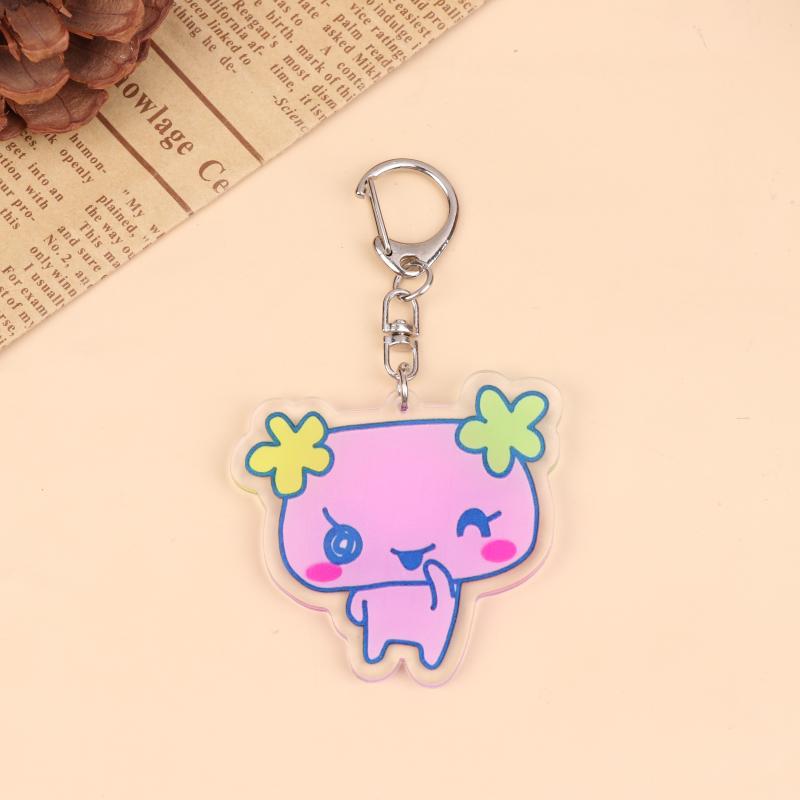 Acrylic Gogo Tamago Q Version Mobile Phone Chain Mametchi Kuchipatchi Mimitchi Gozarutchi Key Chain Cell Phone Pendant Gifts
