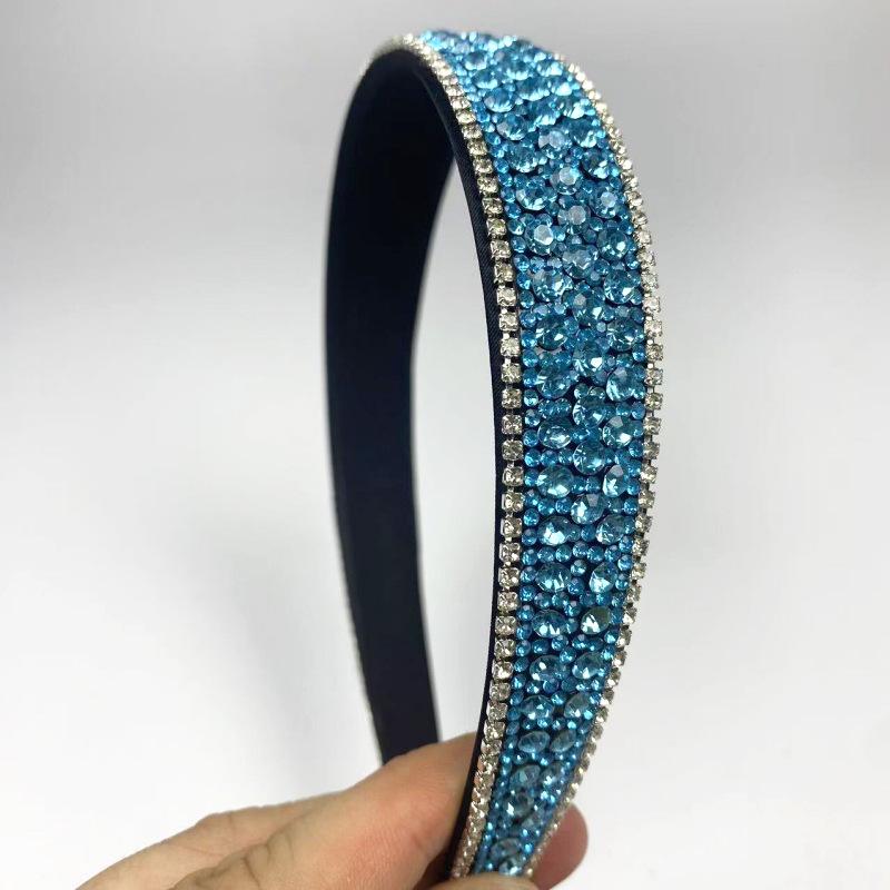Modisches Strass Anti-Rutsch Stirnband: Retro-Stil, Vollständig mit Diamanten besetzt, Lichtluxus-Haaraccessoire