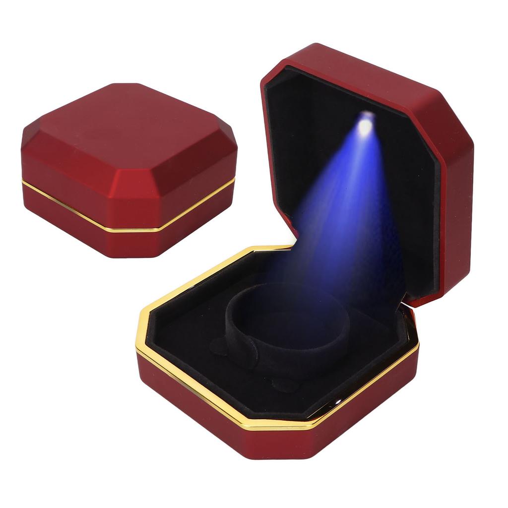 LED Bracelet Storage Box Portable Elegant Jewelry Bracelet Display Case   for Wedding Proposal