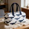 Bolsa Tote Matelassada Estampa de Baleia Náutica Bolsa de Mão para Viagem Bolsa de Praia para Fitness Boêmia Lazer Férias Cruzeiro Acampamento Cor Mista Durável Bolsa de Ombro