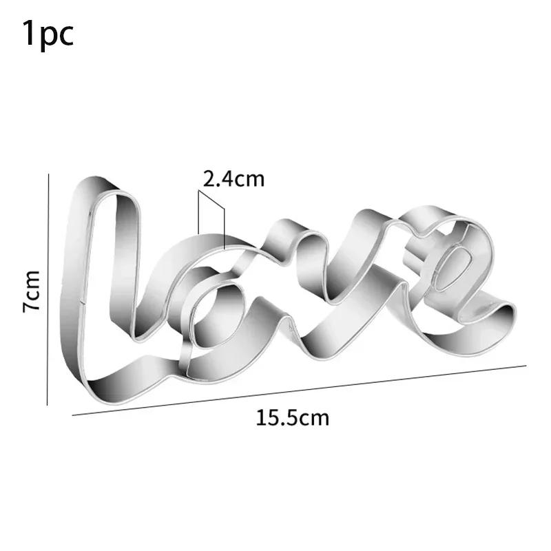 Love Heart Stainless Steel Cookie Cutter Mould DIY Wave Heart Shape Biscuit Mold Fondant Pastry Cake Decorating Baking Tool
