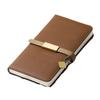 A6 litchi leather thickened student subject notebook, small buckle diary, pocket work notebook, business meeting record book, travel log
