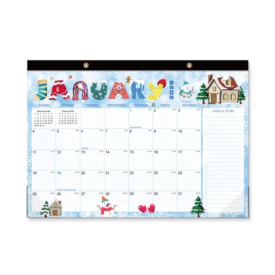 2026-2027 Wall Calendar Jan.2025 - Jun.2026 18 Monthly Planner 12" X 17" Wall Hanging Calendar with Hanging Hook And Julian Dates for Organizing