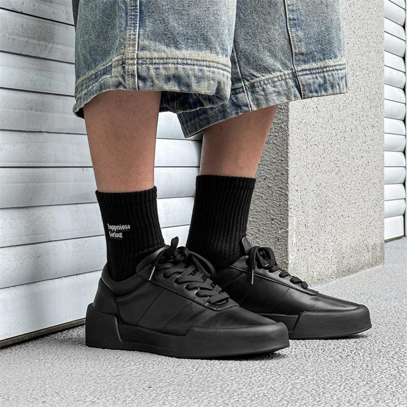 

2025 новые повседневные маленькие белые туфли для пары, туфли на шнуровке, плоские туфли для вождения, дорожная обувь 79006-79007-J 38 чёрный