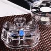 Heart Shape Flower Teapot Heat Resistance Glass Maker Heater Coffee Heating Base