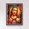 5D DIY Diamond Painting Jesus Looking In The Mirror Cross Stitch Kit Mosaic Diamond Embroidery Rose Full Round Square Drill Home Decoration