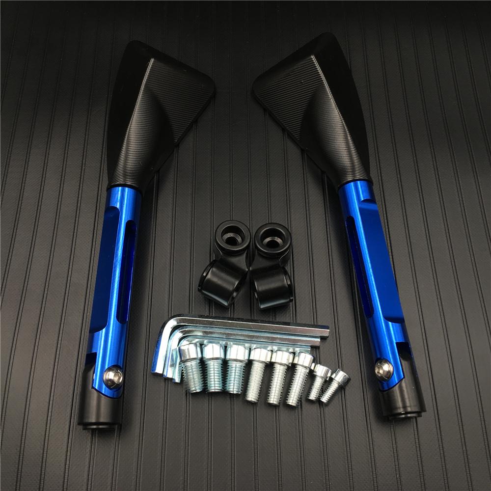 CNC ALUMINUM custom motorcycle rearview Side mirrors 8mm 10mm For KAWASAKI z750 NINJA250 HONDA R1 R6 FZ6 SUZUKI YAMAHA