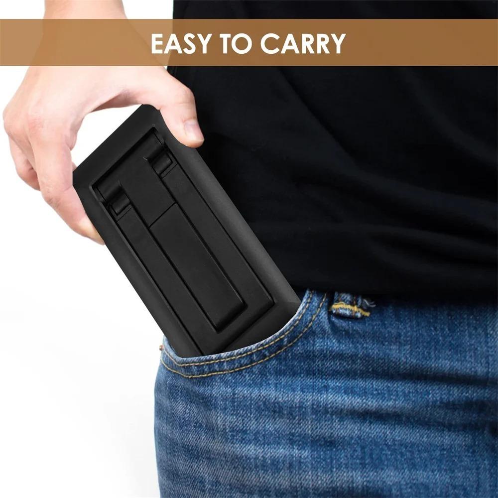 Foldable Cell Phone Stand Space Saving Desktop Holder for Office Home Compatible Phones Tablets Sturdy Live Broadcast