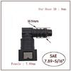 7.89mm SAE 5/16"(8mm) ID8 Elbow 90 Degree Nylon Fuel Line Quick Connect Release Hose Replacement Female Connector (2 Pack)