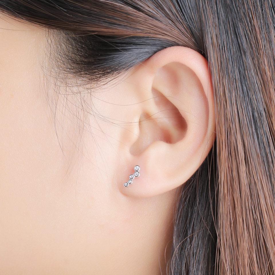 Umcho Natural Sky Blue Topaz Stud Earrings For Women Yellow 925 Sterling Silver Earrings Female Love Gift Fine Jewelry