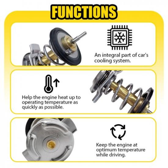 Thermostat Housing Assembly For 2007-16 GMC Acadia 3.6L 2010-17 Terrain 3.6L B