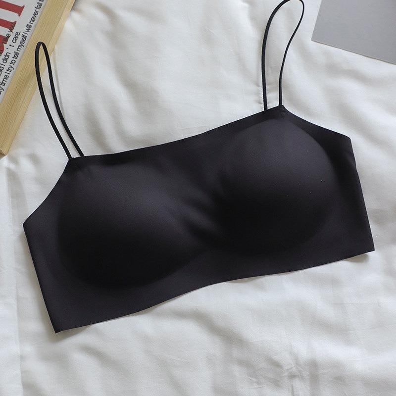 Women Thin Strap Seamless Push Up Backless Bra For Small Chest