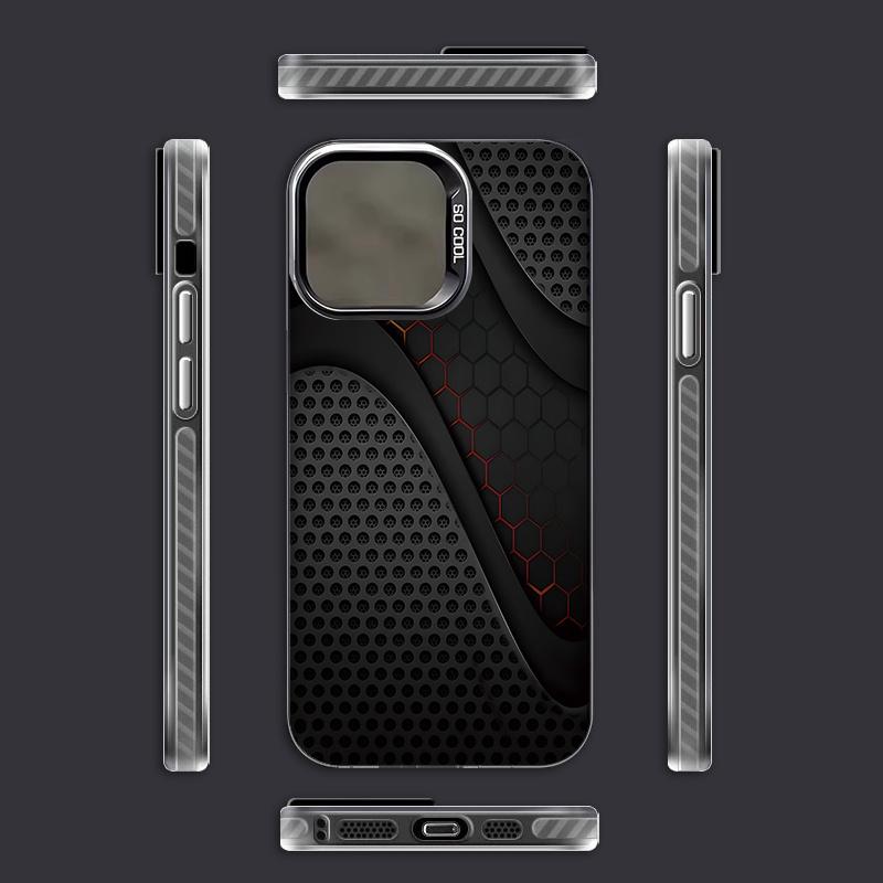 Elegant men's business splicing pattern Phone Case For iPhone 17 16e 16 15 14 13 12 11 mini Pro Max X XR 8 7 Air Plus Anti Fall