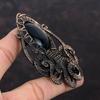 Black Onyx Pendant Copper Wire Wrapped Pendant Octopus Pendant Copper Jewelry Handmade Pendant Wire Wrap Jewelry Gemstone Pendant For Gift
