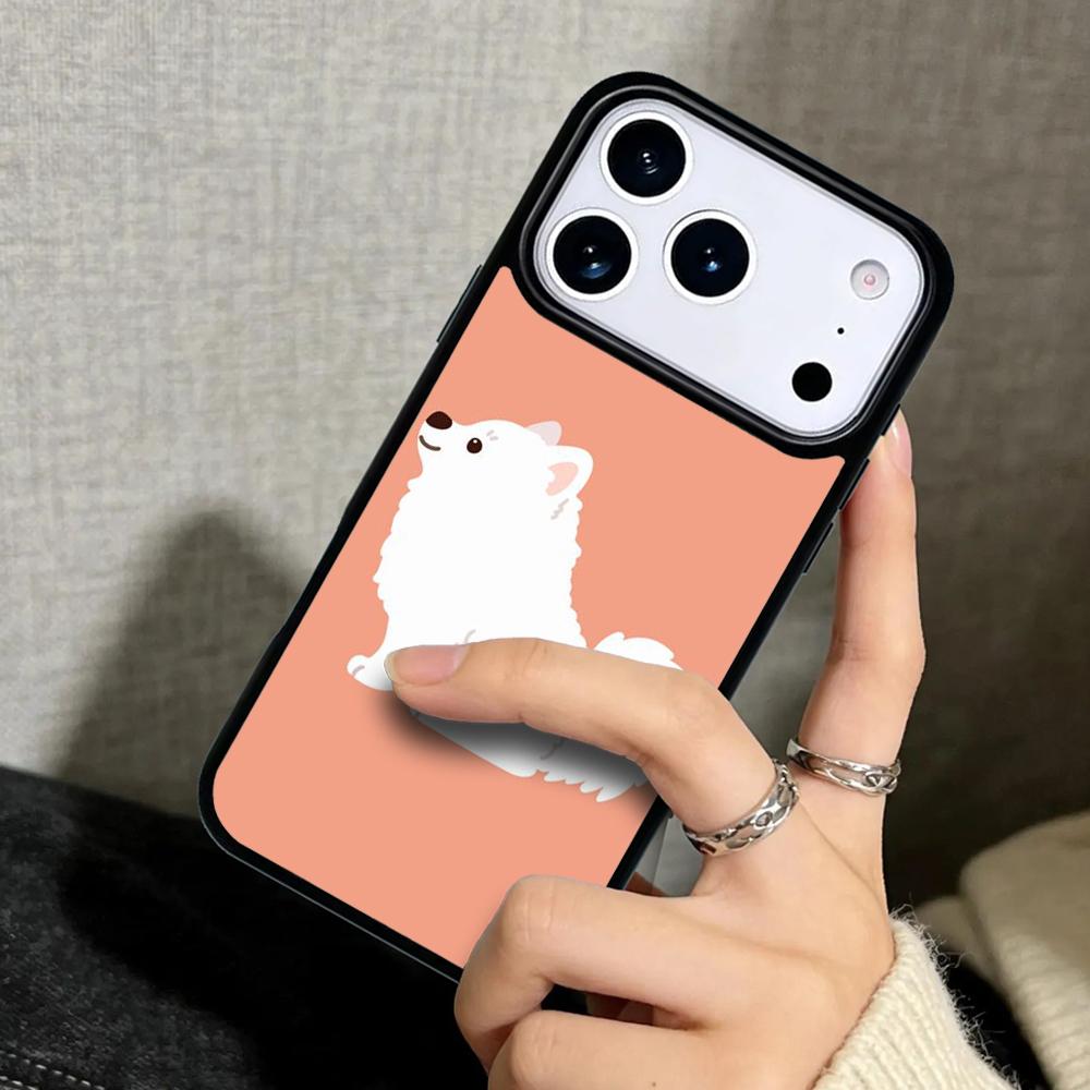 Capa Case for iPhone 17 Air 16 Pro Max 15 Plus 11 13 Mini 14 12 Back Phone Cover Japanese Spitz Dog