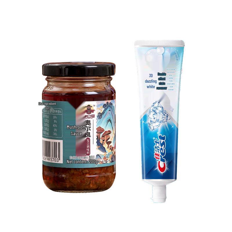 

Crest 3D White Toothpaste & Bao Gong Yan Orleans Mushroom Sauce Bundle