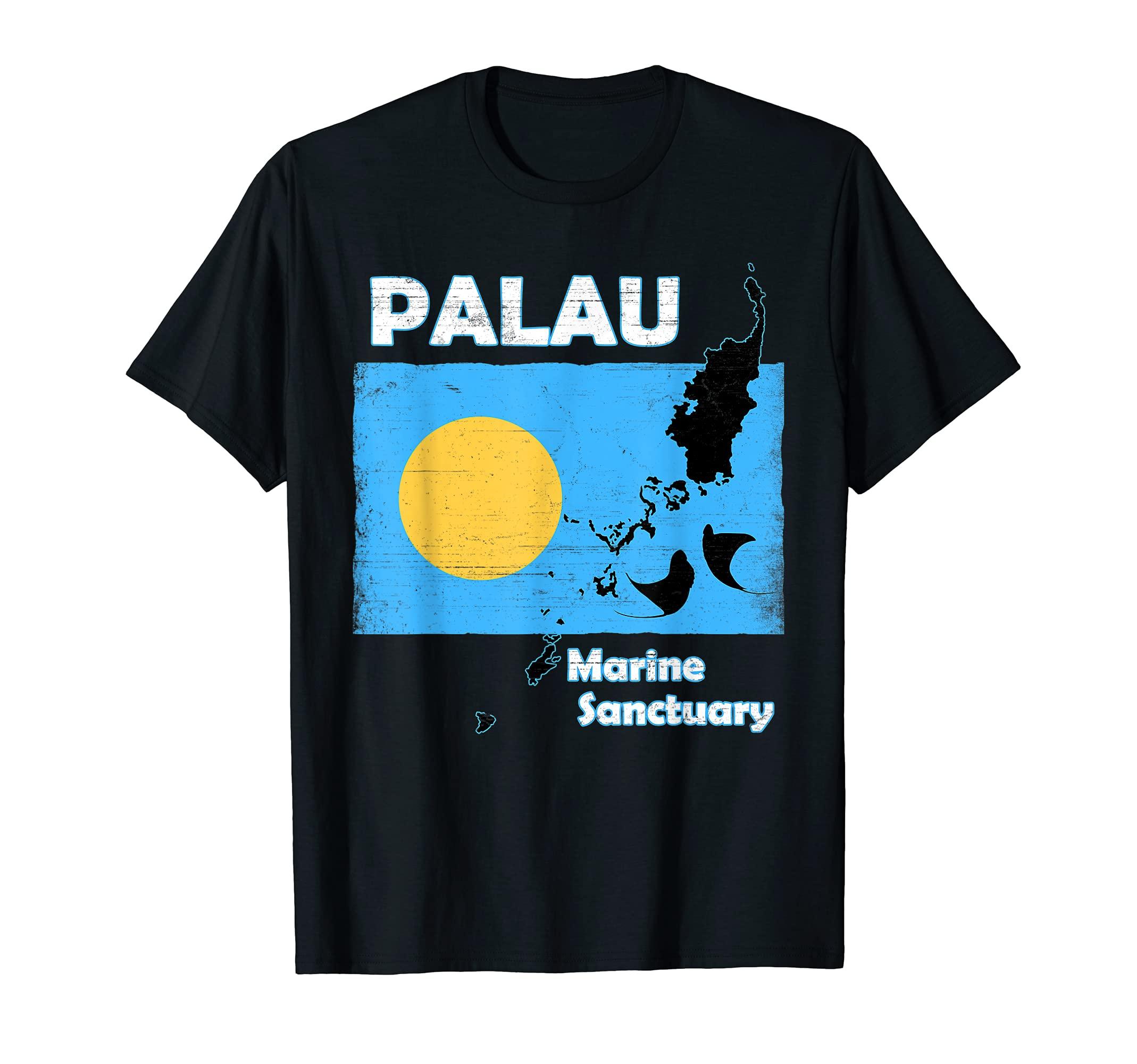 

Palau Flag Marine Reserve T-Shirt чорний