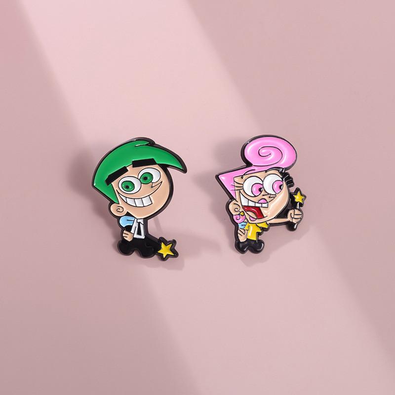 Unique Anime Cartoon Character Alloy Brooch Vibrant Decorative Metal Pin For All