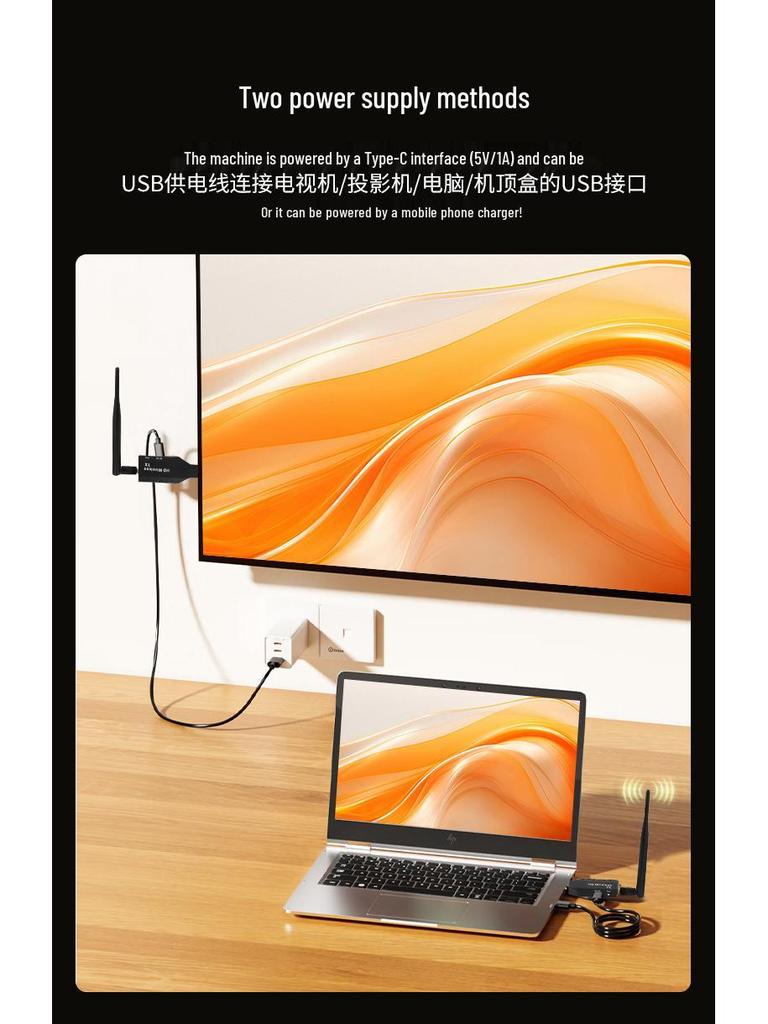 HDMI Wireless Extender: 50m One-to-Many Screen Mirroring Transmitter