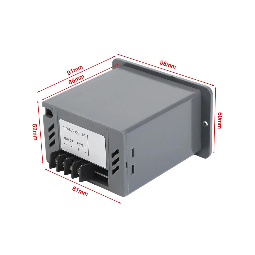 For PWM DC Motor Speed Controller for DC Motors 10 60V 6A with Reversible Switch and Speed Adjustment Capability