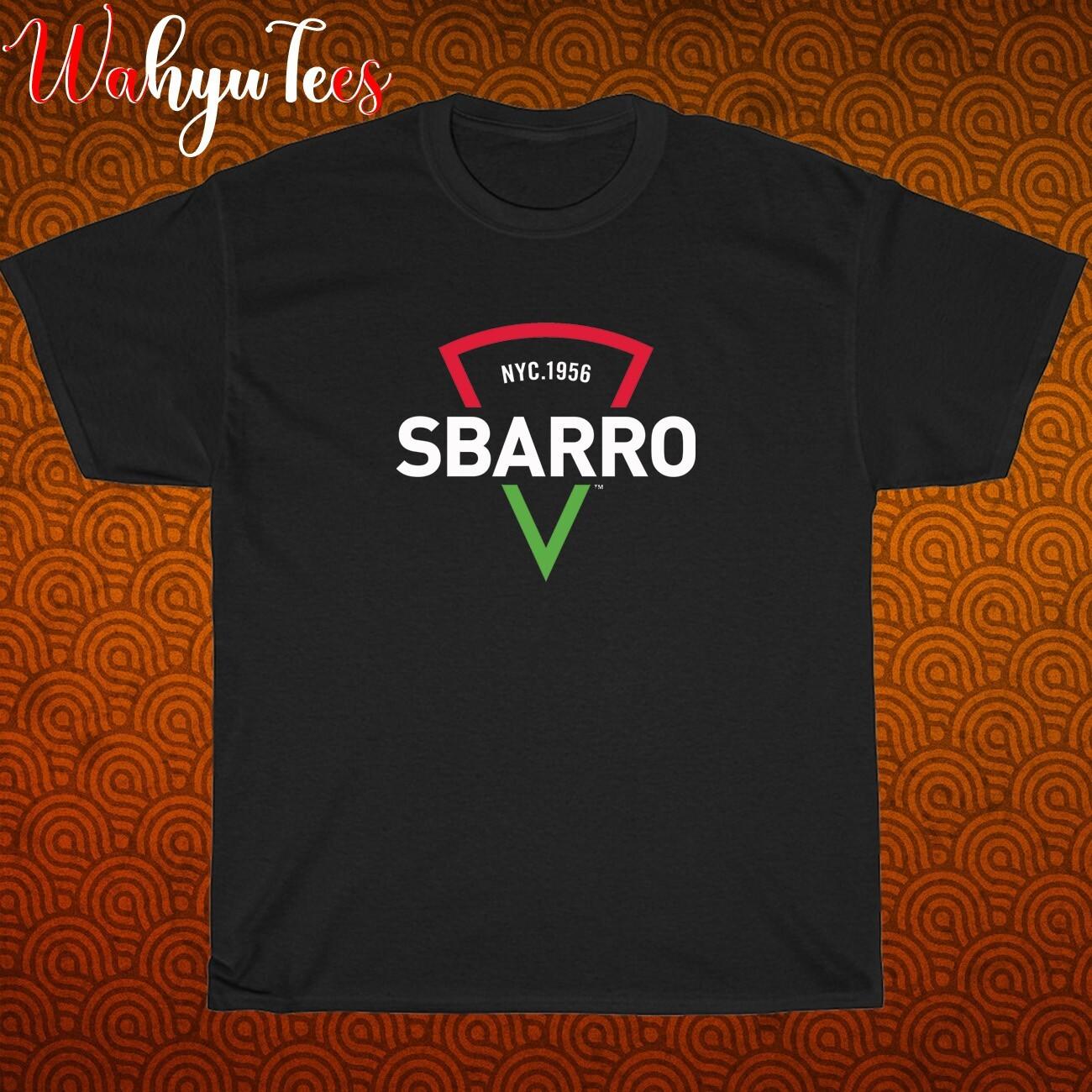 New Sbarro Pizza Men s Logo Black/Grey/Navy/White Size S-5XL Unisex T-Shirt M