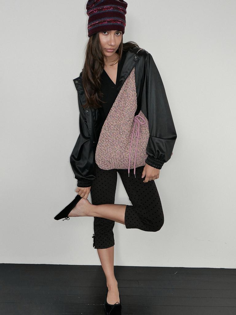 Voor Jeanne Knit Shoulder Bag_Pink
