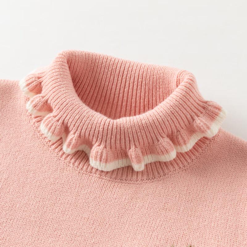 DavyBela Girls' Turtleneck Sweater