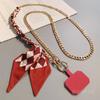 Cross Scarf Chain Lanyard Cross-body Lanyard Metal Chain Clip Mobile Phone Case Universal Lanyard Mobile Phone Phone Pendant