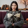 Hidden Zipper Halloween Cushion Cover 2D Printing Square Cushion Shell  Couch Pillow