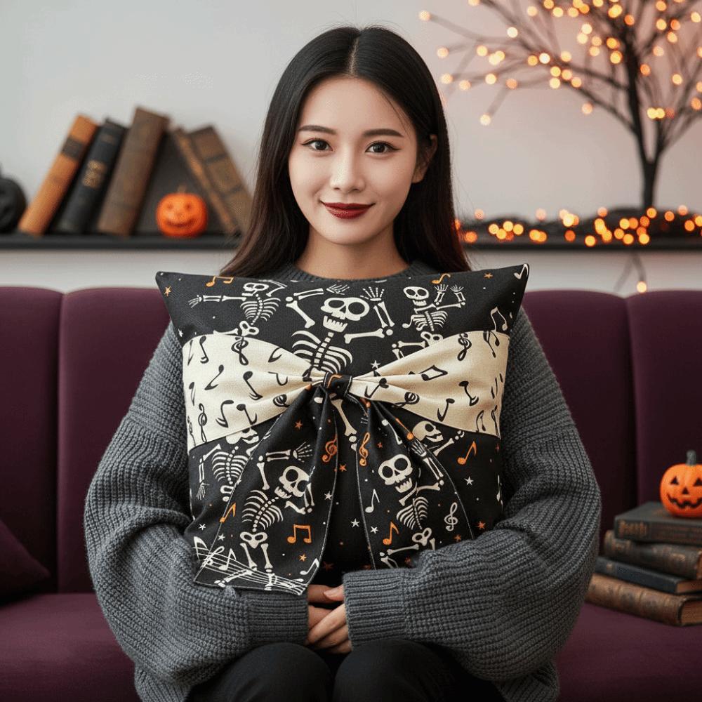 Hidden Zipper Halloween Cushion Cover 2D Printing Square Cushion Shell  Couch Pillow