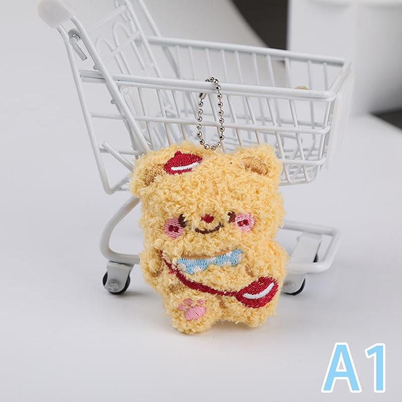 

Милый мультяшный маленький медведь плюшевый брелок для сумки подвеска плюшевая кукла медведь мягкие брелоки пара плюшевая кукла брелок