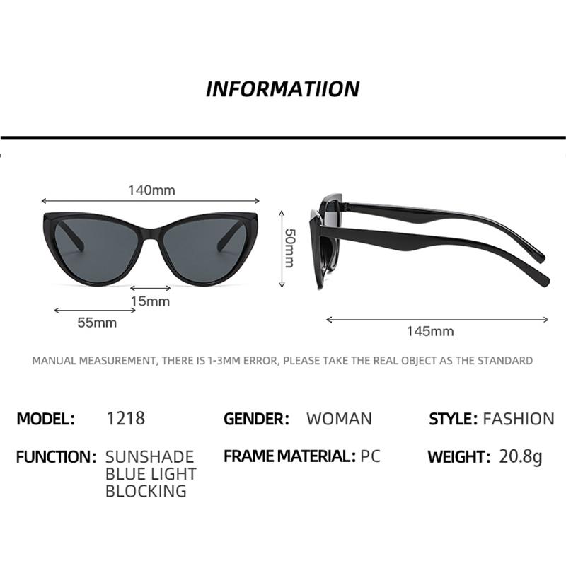2026 New Cat Eye Sunglasses For Women Small Face Korean Style Anti UV Anti Blue Light Luxury Fashion Sun Glasses Outdoor Driving Shades