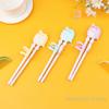 Cartoon Learner Training Chopsticks BPA Free Kids Dinosaur Non-slip Chopsticks Sushi Baby Children Cute Tableware Eating Tool