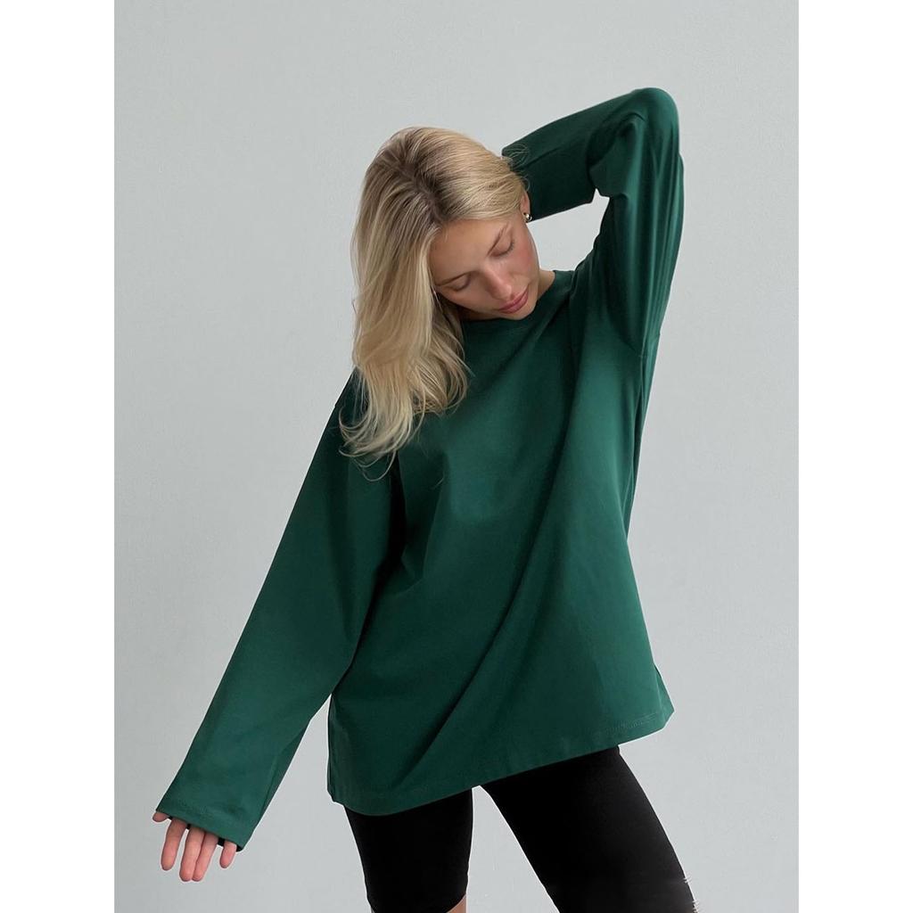 Basic O-neck T Shirt Women Loose Oversized Pullover Chic Casual Tees Female Tops Plus Size