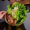 Slanted Salad Serving Bowl Korean Vegetable Holders for Restaurant Use Large Capacity Stainless Steel Tableware