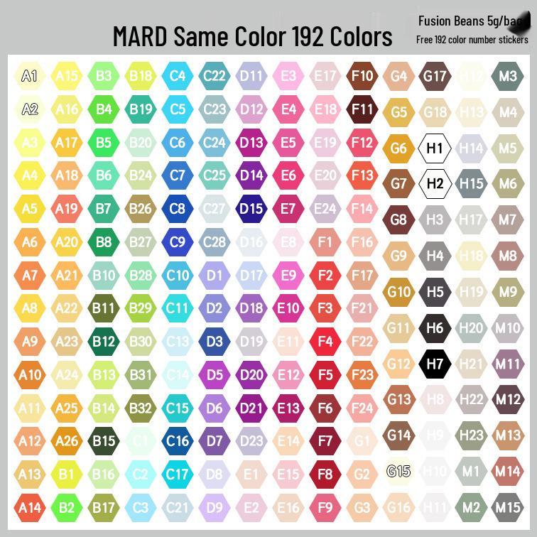 Pinbeads Fusion Beans Refill Pack: All-Color Series, 1000 Beads (2.6mm) for DIY Puzzle Crafting