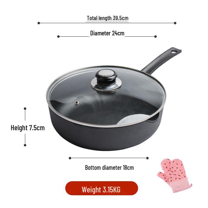 

ZISIZ Cast Iron Multipurpose Pot