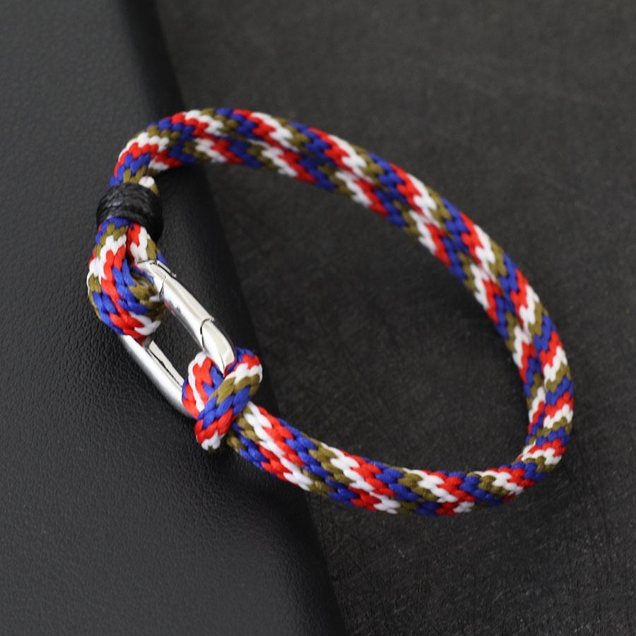 

Noter Fashion Mens Bracelet Spring Catch Double Layer Rope Braclet Homme Gift For Him Leisure Accessories Pulseras Para Hombre 19.5cm(7.7Inch)