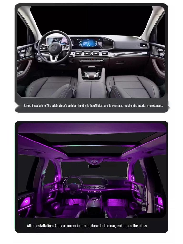 Mercedes-Benz GLE/GLS/W167 64-Color Seat Ambient Light Upgrade
