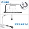 Frame Clothes Dryer Stainless with 10 Adjustable Towel Shoe Extra Life_mart Balcony/Window [66.5cm Wide, Foldable, Steel] Hooks, Hanger,
