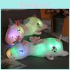 Unicorn Creative Luminous Plush Doll Long Pillow For Napping And Gift Giving