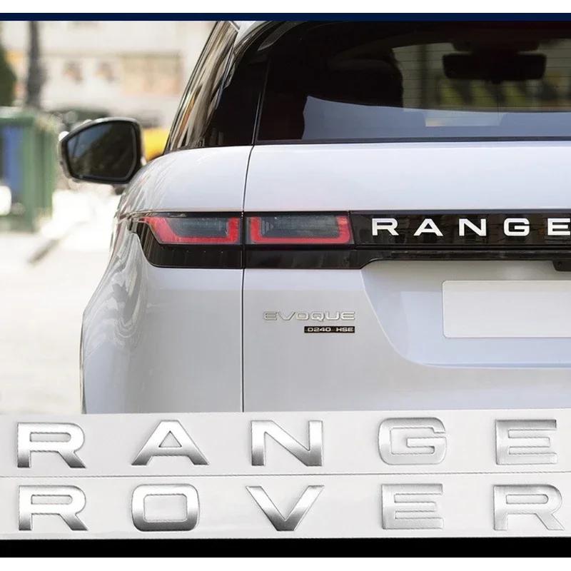 3D ABS Car Front Hood Emblem Badge Decal Letters Sticker Range Rover Logo For Land rover range rover series Discovery Evoque XS1
