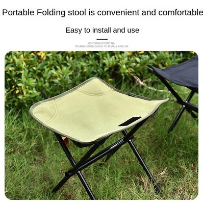 Camping Portable Folding Stools Ultralight Aluminium Alloy Storage Chair MIni Fishing Chair Picnic Furniture Lighweight